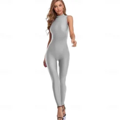 Zentai Suits Cosplay Costume Skin Suit Ninja Carnival Costume Full Body Suit Kings Day Women's Leotards Sexy Costume Solid Color Spandex Lycra Costume for Halloween Carnival Masquerade Adults'