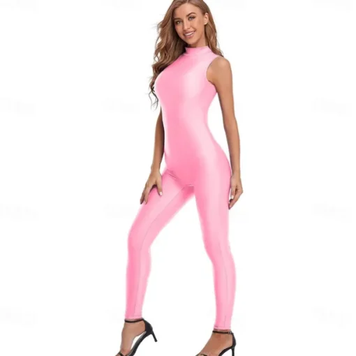 Zentai Suits Cosplay Costume Skin Suit Ninja Carnival Costume Full Body Suit Kings Day Women's Leotards Sexy Costume Solid Color Spandex Lycra Costume for Halloween Carnival Masquerade Adults'
