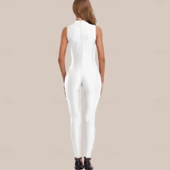 Zentai Suits Cosplay Costume Skin Suit Ninja Carnival Costume Full Body Suit Kings Day Women's Leotards Sexy Costume Solid Color Spandex Lycra Costume for Halloween Carnival Masquerade Adults'