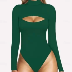 Zentai Suits Cosplay Costume Skin Suit Ninja Carnival Costume Full Body Suit Women's Leotards Sexy Costume Solid Color Spandex Lycra Costume for Halloween Carnival Masquerade Adults'