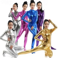 Zentai Suits Cosplay Costume Catsuit Carnival Costume Full Body Suit Men's Women's Sex Sexy Costume Solid Colored Spandex Latex Costume for Halloween Adults'