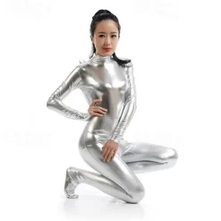 Zentai Suits Cosplay Costume Catsuit Carnival Costume Full Body Suit Men's Women's Sex Sexy Costume Solid Colored Spandex Latex Costume for Halloween Adults'