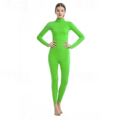 Zentai Suits Cosplay Costume Bodysuit Carnival Costume Full Body Suit Women's All Boys' Cosplay Solid Color Lycra Spandex Costume for Halloween Carnival Children's Day Kid's Adults'