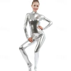 Zentai Suits Cosplay Costume Catsuit Catwoman Carnival Costume Full Body Suit Women's Cosplay Sexy Costume Solid Color Spandex Lycra Costume for Masquerade Adults'