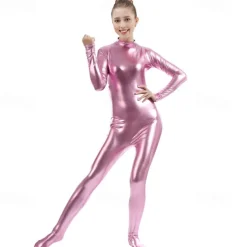 Zentai Suits Cosplay Costume Catsuit Catwoman Carnival Costume Full Body Suit Women's Cosplay Sexy Costume Solid Color Spandex Lycra Costume for Masquerade Adults'