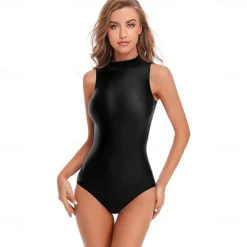 Zentai Suits Cosplay Costume Skin Suit Ninja Carnival Costume Full Body Suit Kings Day Women's Leotards Sexy Costume Solid Color Spandex Lycra Costume for Halloween Carnival Masquerade Adults'