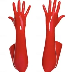 Zentai Suits Gloves Catsuit Motorcycle Girl Carnival Costume Full Body Suit Women's Cosplay Sexy Costume Solid Color Faux Leather Costume for Masquerade Adults