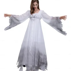Zombie Ghostly Bride Halloween Cosplay Costume Party Costume Masquerade Outfits Adults' Women's Masquerade Performance Party Halloween Easy Halloween Costumes Dress Up