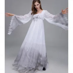 Zombie Ghostly Bride Halloween Cosplay Costume Party Costume Masquerade Outfits Adults' Women's Masquerade Performance Party Halloween Easy Halloween Costumes Dress Up