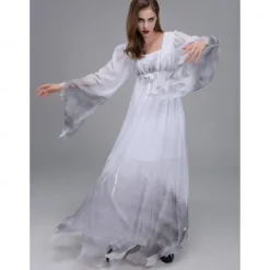 Zombie Ghostly Bride Halloween Cosplay Costume Party Costume Masquerade Outfits Adults' Women's Masquerade Performance Party Halloween Easy Halloween Costumes Dress Up
