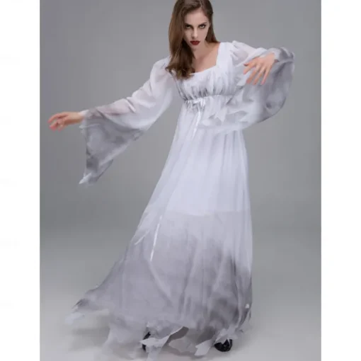 Zombie Ghostly Bride Halloween Cosplay Costume Party Costume Masquerade Outfits Adults' Women's Masquerade Performance Party Halloween Easy Halloween Costumes Dress Up