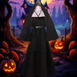 Zombie Halloween Cosplay Costume Masquerade The Nun Cosplay Adults' Women's Carnival Masquerade Mardi Gras Party / Evening Easy Halloween Costumes Dress Up
