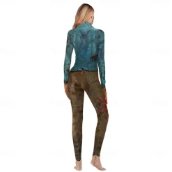 Zombie Halloween Cosplay Costume Party Costume One Piece Kid's Adults' Women's Carnival Masquerade Performance Party Easy Halloween Costumes Dress Up