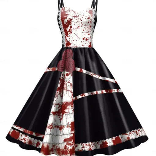 Zombie Halloween Dress Costume Sexy Costume Adults' Women's Carnival Masquerade Party / Evening Easy Halloween Costumes Dress Up