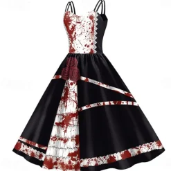 Zombie Halloween Dress Costume Sexy Costume Adults' Women's Carnival Masquerade Party / Evening Easy Halloween Costumes Dress Up