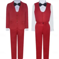 Zombie Halloween Groom Costume Beetlejuice Horror Movie Cosplay Costume Adults' Men's Masquerade Party / Evening Easy Halloween Costumes Dress Up