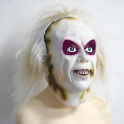Zombie Halloween Mask Full Head Realistic Mask Beetlejuice Scary Costume Adults' Unisex Halloween Carnival Performance Party Easy Halloween Costumes Dress Up