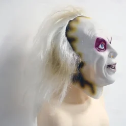 Zombie Halloween Mask Full Head Realistic Mask Beetlejuice Scary Costume Adults' Unisex Halloween Carnival Performance Party Easy Halloween Costumes Dress Up