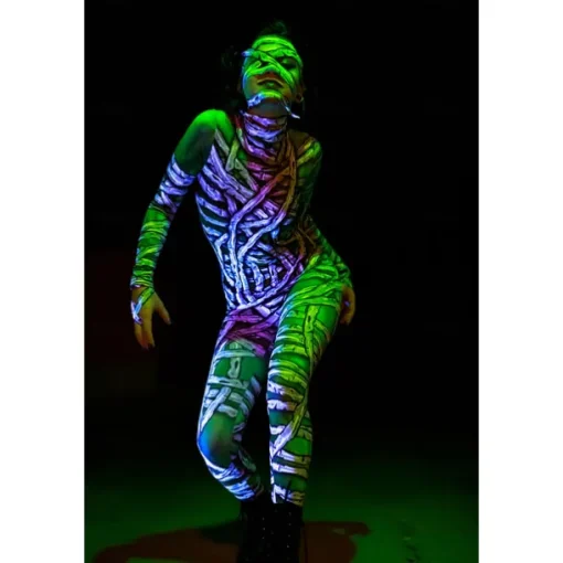 Zombie Mummy Halloween Cosplay Costume Bodysuits Full Body Catsuit Carnival Costume Full Body Suit One Piece Scary Costume Kid's Adults' Women's Masquerade Mardi Gras Party Halloween Easy Halloween