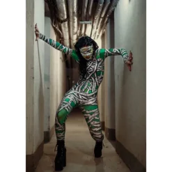 Zombie Mummy Halloween Cosplay Costume Bodysuits Full Body Catsuit Carnival Costume Full Body Suit One Piece Scary Costume Kid's Adults' Women's Masquerade Mardi Gras Party Halloween Easy Halloween