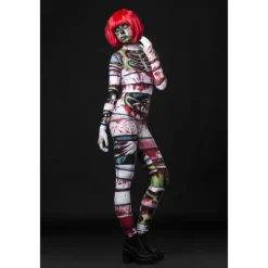 Zombie Mummy Halloween Cosplay Costume Bodysuits Full Body Catsuit Carnival Costume Full Body Suit One Piece Scary Costume Kid's Adults' Women's Masquerade Mardi Gras Party Halloween Easy Halloween