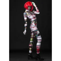 Zombie Mummy Halloween Cosplay Costume Bodysuits Full Body Catsuit Carnival Costume Full Body Suit One Piece Scary Costume Kid's Adults' Women's Masquerade Mardi Gras Party Halloween Easy Halloween