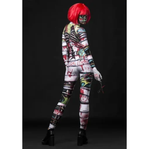 Zombie Mummy Halloween Cosplay Costume Bodysuits Full Body Catsuit Carnival Costume Full Body Suit One Piece Scary Costume Kid's Adults' Women's Masquerade Mardi Gras Party Halloween Easy Halloween