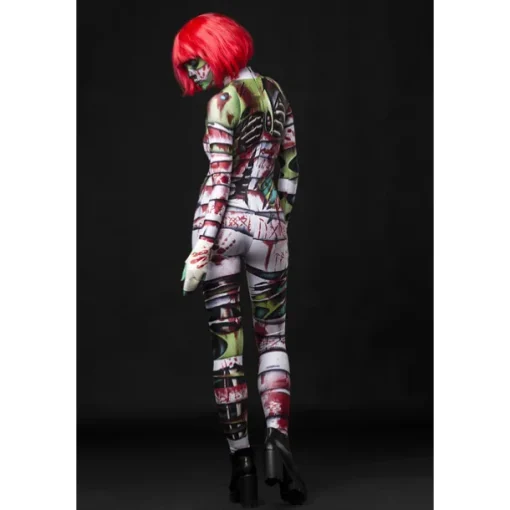 Zombie Mummy Halloween Cosplay Costume Bodysuits Full Body Catsuit Carnival Costume Full Body Suit One Piece Scary Costume Kid's Adults' Women's Masquerade Mardi Gras Party Halloween Easy Halloween