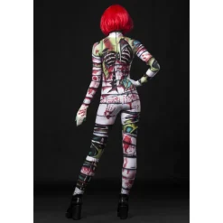 Zombie Mummy Halloween Cosplay Costume Bodysuits Full Body Catsuit Carnival Costume Full Body Suit One Piece Scary Costume Kid's Adults' Women's Masquerade Mardi Gras Party Halloween Easy Halloween